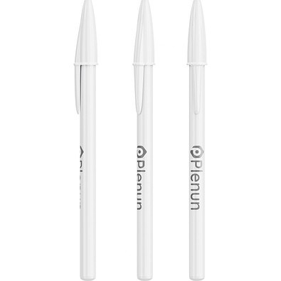 BIC® Style Ballpen Weiß / Weiß / Blaue Tinte