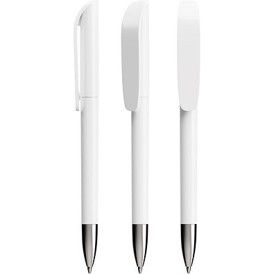 BIC® Super Clip Advance Ballpen Weiß Blaue Tinte