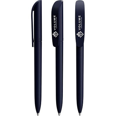 BIC® Super Clip Soft Weiches Marineblau Schwarz Tinte