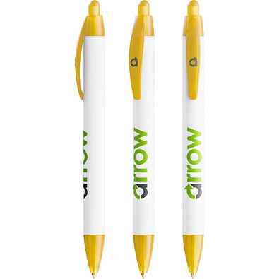 BIC® Wide Body Ecolutions® ballpen Gefrostetes Gelb Blaue Tinte