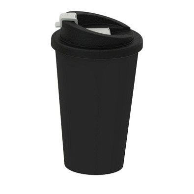 Bio-Kaffeebecher Premium Deluxe, 350 ml, schiefer