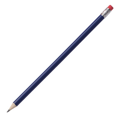 Bleistift mit Radiergummi Hickory, blau