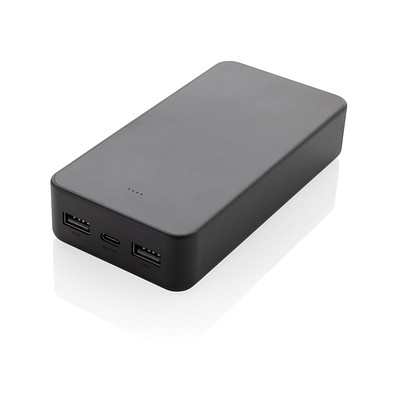 Boostcore 20.000mAh Powerbank aus RCS rec. Kunststoff, schwarz