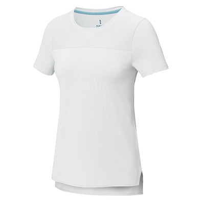 Borax Cool Fit T-Shirt aus recyceltem  GRS Material für Damen, weiss, L