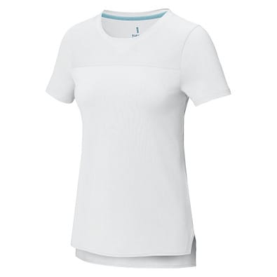 Borax Cool Fit T-Shirt aus recyceltem  GRS Material für Damen, weiss, S