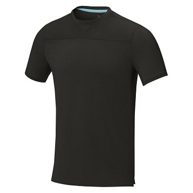 Borax Cool Fit T-Shirt aus recyceltem  GRS Material für Herren, schwarz, M