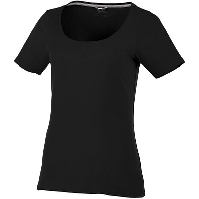 Slazenger™ Damen T-Shirt Bosey mit weitem Rundhalsausschnitt, schwarz, M Slazenger™ Damen T-Shirt Bosey mit weitem Rundhalsausschnitt, schwarz, M