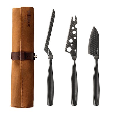 BOSKA Käsemesserset Monaco+ Black, schwarz