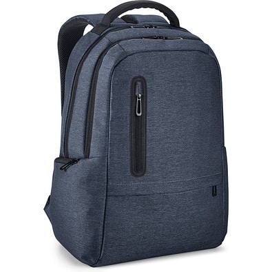 BOSTON. Wasserdichter 2Tone Nylon 17'' Laptop-Rucksack, Blau