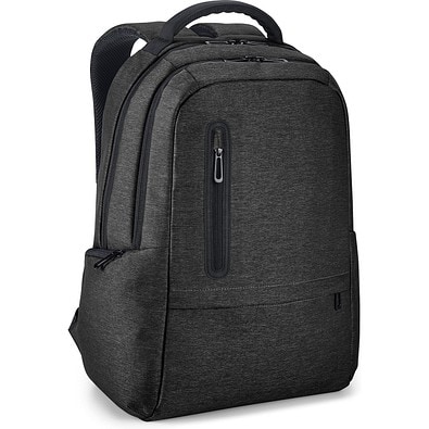 BOSTON. Wasserdichter 2Tone Nylon 17'' Laptop-Rucksack, Schwarz