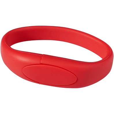 Bracelet USB-Stick, rot, 2GB