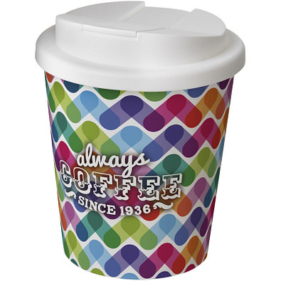 Brite-Americano® Espresso 250 ml Isolierbecher mit auslaufsicherem Schraubverschluss, weiss