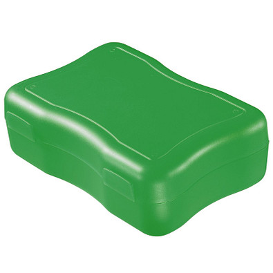 Brotzeitdose Wave, 17,8 x 12,2 cm, groß, standard-grün Brotzeitdose Wave, 17,8 x 12,2 cm, groß, standard-grün