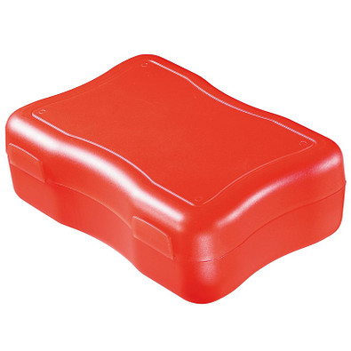 Brotzeitdose Wave, 17,8 x 12,2 cm, groß, standard-rot Brotzeitdose Wave, 17,8 x 12,2 cm, groß, standard-rot