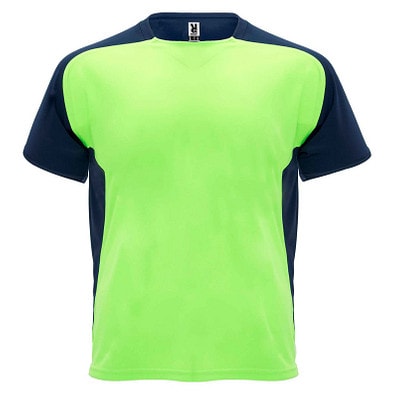 Bugatti Sport T-Shirt für Kinder, Fluor Green / schwarz, 12