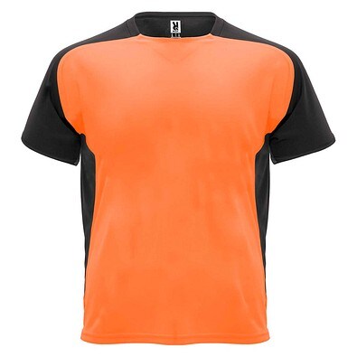 Bugatti Sport T-Shirt für Kinder, Fluor Orange / schwarz, 12
