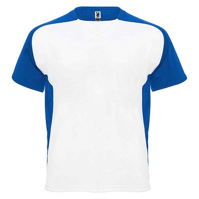 Bugatti Sport T-Shirt für Kinder, weiß / royalblau, 4