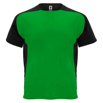 Bugatti T-Shirt Unisex aus recyceltem Material, farngrün / schwarz, L