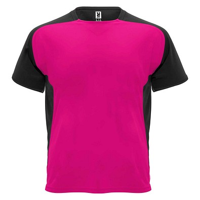 Bugatti T-Shirt Unisex aus recyceltem Material, fuchsia / schwarz, M