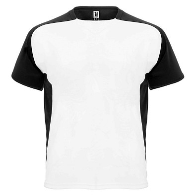 Bugatti T-Shirt Unisex aus recyceltem Material, weiß / schwarz, M