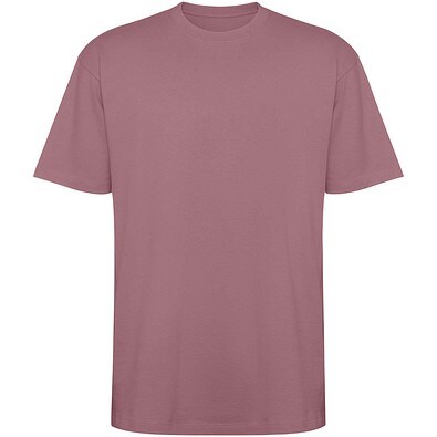 Bull Overzise T-Shirt Unisex, Pale Red, L