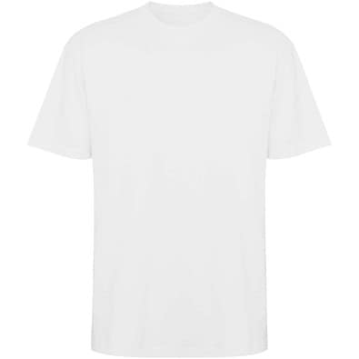 Bull Overzise T-Shirt Unisex, weiss, L