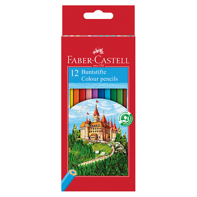 Faber-Castell Buntstifte-Set 12er Etui Castle