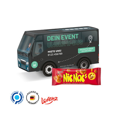3D-Präsent Bus, Lorenz Nic Nac's Erdnüsse, inkl. Druck