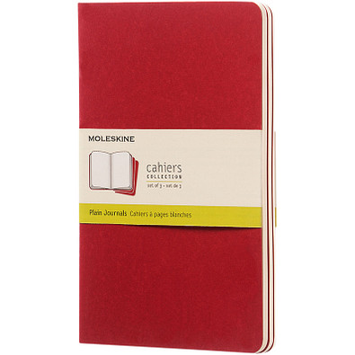 MOLESKINE® Notizbuch Cahier Journal L, blanko, cranberry red