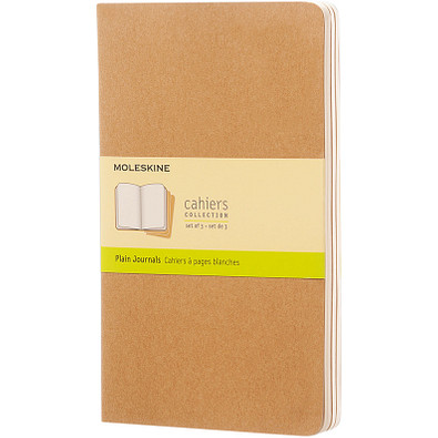 MOLESKINE® Notizbuch Cahier Journal L, blanko, kraft brown