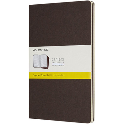 MOLESKINE® Notizbuch Cahier Journal L, kariert, coffee brown MOLESKINE® Notizbuch Cahier Journal L, kariert, coffee brown
