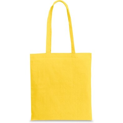 CAIRO. Tragetasche aus recycelter Baumwolle (70%) und polyester (30% rPET) (180 g/m²), Gelb