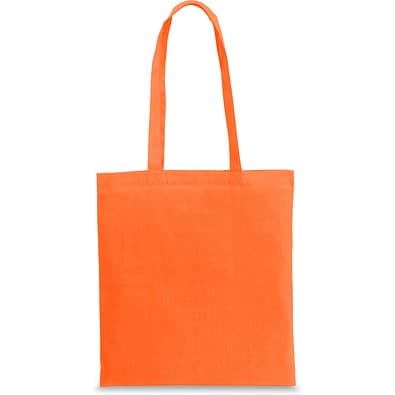 CAIRO. Tragetasche aus recycelter Baumwolle (70%) und polyester (30% rPET) (180 g/m²), Orange