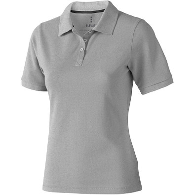 ELEVATE Damen Poloshirt Calgary, grau meliert, S