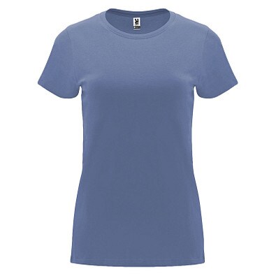 Capri T-Shirt für Damen, Blue Denim, L