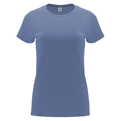 Capri T-Shirt für Damen, Blue Denim, XL