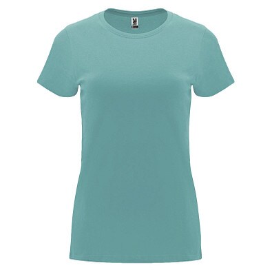 Capri T-Shirt für Damen, Dusty Blue, L