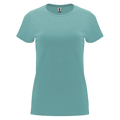 Capri T-Shirt für Damen, Dusty Blue, XL