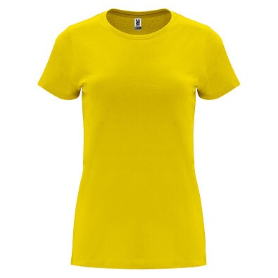 Capri T-Shirt für Damen, gelb, L