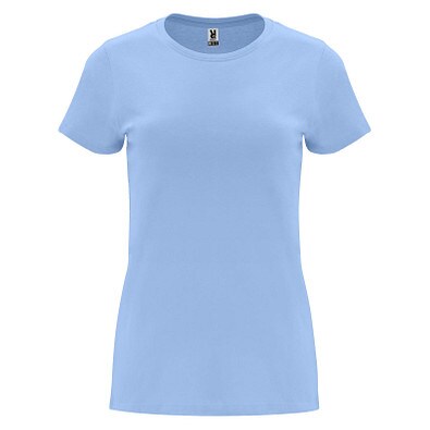 Capri T-Shirt für Damen, himmelblau, L