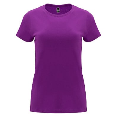 Capri T-Shirt für Damen, lila, L
