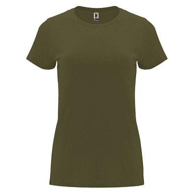 Capri T-Shirt für Damen, Militar Green, L
