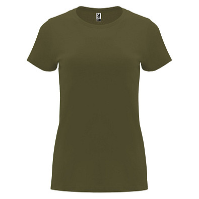 Capri T-Shirt für Damen, Militar Green, S