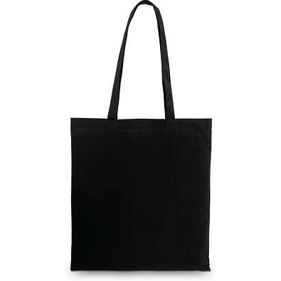 CARACAS. Tragetasche aus 100% Baumwolle (140 g/m²), Schwarz