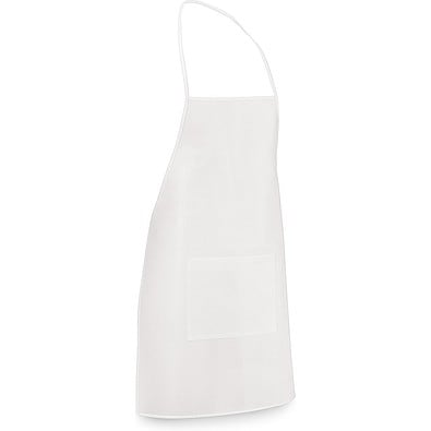 CELERY. Schürze aus Non-Woven (80 g/m²), Weiß