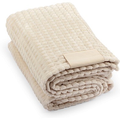 CELINE Decke mit Aufnäher, Beige