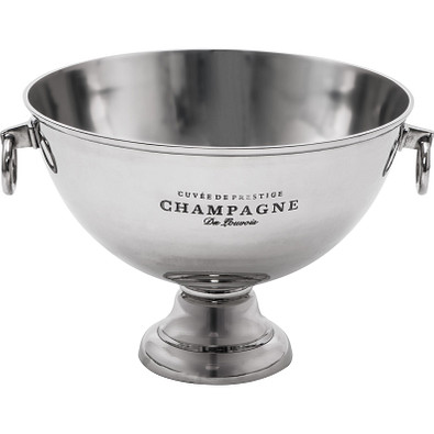 Champagner Kühler aus massiven Metall, grau Champagner Kühler aus massiven Metall, grau