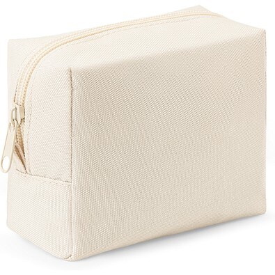 CHLOE. Kosmetiktasche aus hochdichtem 600D-Polyester, Beige