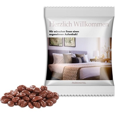 ChoViva Dragierte Rosinen, 10 g, weiße kompostierbare Folie, inkl. Druck