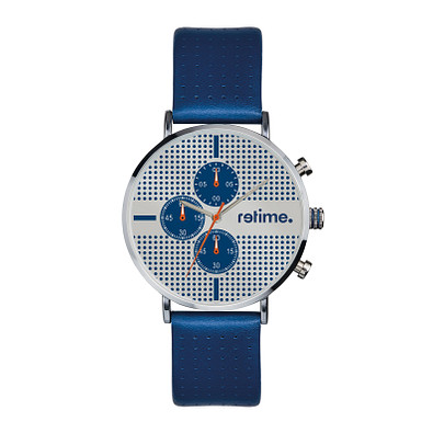 retime® Chronograph Design I, blau/silber retime® Chronograph Design I, blau/silber